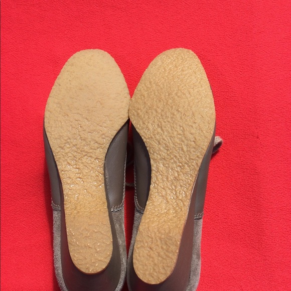 NIB VINTAGE BUTTERY SOFT SUEDE WEDGE SHOES - Picture 4 of 6